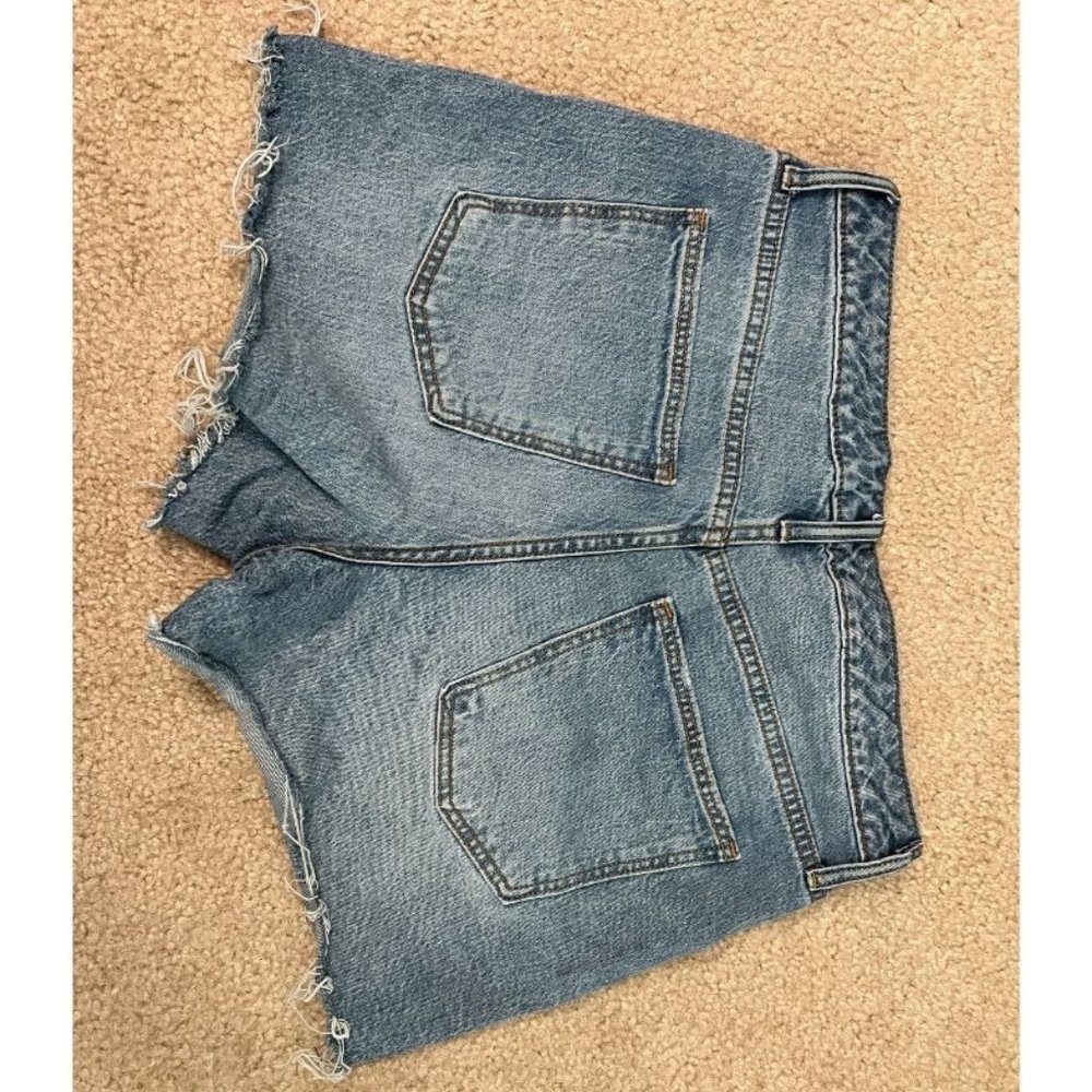 High waisted jean shorts